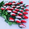 روز البيسبول اللينة مصنوعة من خياطة جلدية حقيقية! لعبة Softball Baseball Leather Rose Bouquet Sport Hight