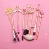 Verschillende zeemeermin make-up borstels sets Sailor Moon make-up borstels glitter bling diamant make-up borstel cosmetische borstels kit met tas DHL gratis