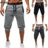 Men's Shorts Men's Five-Point Pants Knee length Casual Pants Sweat Pant Slim Fit Fitness Jogging Man Capris
