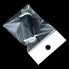 Clear Self Adhesive Seal Plastic Storage Bag OPP Poly Package Bag Gift Jewelry Accessories Wig Fake Eyelashes Storage Pouches With Hang Hole