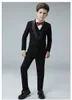 Przystojny Przycisk Szal Kapel Kid Kompletny projektant przystojny chłopak ślubny garnitur chłopcy na zamówienie (kurtka + spodnie + krawat + kamizelka) A05