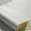 Bakgrundsbilder grossist0.53x10 Mete PVC White Brick 3D WALLPAP ROLL Vägg täcker väggpapper för vardagsrumsmatsal butik bakgrund