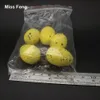 3.7 cm 5 unids Material de Espuma de Color Amarillo Patrón de Simulación de Huevo de Aves Falsas Juguete de Enseñanza Prop