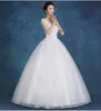 Sur mesure 2018 nouvelle mode blanc et rouge princesse douce robe de mariée Vintage doux bretelles fil bouffée robe de mariée