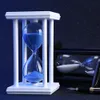 60 minuti 8,06 pollici Clessidra colorata Clessidra Sand Clock Timer Cornice in legno Regalo creativo Decorazioni per la casa moderne Ornamenti
