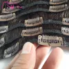 Peruanische gerade natürliche Haar-Clip-Ins 7 Teile/satz 100G Clip auf gerade Jungfrau-Menschenhaar-Clip-Erweiterungen natürliche Farbe kostenloser Versand