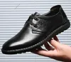 men dress shoes formal business work soft cow leather pointed toe for man male men's oxford flats