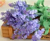 Hot Silk Lavender Bunch (5 stjälkar /bit) 10st Lavenders Bush Bouquet Simulation Artificial Flower Lilac Purple White Wedding /Home