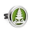 Deer Essential Oil Car Diffusore di profumo Locket Vent Clip Pendant Magnetic Random Invia 10 pezzi di cuscinetti per olio come regalo