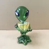 Alien Glass Pipe Glass Smoking Pipes Mini Glass Bongs Attractive Bowl Smoking Oil Alien Bong Pipes Hand Tobacco Smoking Pipes 7 inch