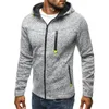 Mode Mannen Winter Slanke Hoodie Warm Hooded Sweatshirt Zipper Up Jasje Uitloper Tops XRQ88