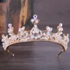 Corona de cristal alas de ángel tocado de princesa tocado de novia aro joyería de novia