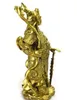 China Buddhismus Kupfer Brass Veda Skanda Gott Krieger Wei Tuo Bodhisattva Statue3742489