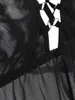 PlusMiss Плюс Размер Черный Сексуальный Babydoll Горячий Эротический Секс Женское Белье Платье Костюм Прозрачный Видеть Сквозь Кукла Сорочка Большой Размер Y18102206