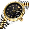 방수 세미 자동 기계 시계 남성 시계 패션 손목 시계 빛난 스포츠 캐주얼 시계