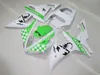 Kit carenatura per stampaggio ad iniezione per carenature YAMAHA R1 2002 2003 bianco verde YZF R1 02 03 HF36