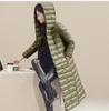 Herbst Winter neue frauen einfarbig langarm mit kapuze weiße ente unten gepolsterte midi lange dünne parka mantel casacos plus größe SMLXLXXL3XL