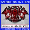 Body + Tank для Yamaha Thundercat YZF600R 96 97 98 99 00 01 229HM.0 YZF-600R YZF 600R 1996 1997 1998 1998 1999 2000 2001 Faking Gloss Factory