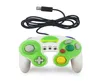 10st / lot Wired GC Controller för GameCube Gamepad Controle PC GC Joystick Support Vibration 10 färger