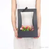 Kreatywny DIY Kwiaty Kosze Do przechowywania Bowknot Hollowed Out Design Paper Basket Składany Kwiat Owiń Wyśmienity Pudełko 3ZG FF
