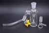 Haute qualité 45 degrés 14mm 4.5 pouces Mini verre Bong cendrier épais Pyrex verre clair barboteur cendrier avec bol à fumer