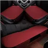 3 teile/satz Leinen Auto Sitz Abdeckung Styling Vier Jahreszeiten Vorne Und Hinten Kissen Atmungsaktive Protector Mat Pad Universal Größe