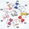 Resale 12PCS Lovely Bow Hair Clips Glitter Felt Big Size 10.5cm Cute PU Leather Hairpin Modish Girls Baby Accessories