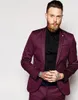 Chaqueta de traje 2019 con estiramiento y contraste en ajuste súper delgado, traje de boda de groomsman hecho a medida (chaqueta + pantalones)