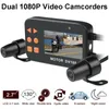 2.7 inch 1080 FHD Motor DVR Waterproof Dual Lens Video Recorder Motorcycle Rear View Dash Camcorder