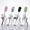 Smoking Glass Water Pipe 6.6 Inch with Free Bowl US Color on Mouthpiece Banger Hanger Bubbler Oil Dab Rig Heady Bongs Perc Bong