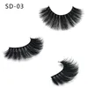 3d mink false eyelash lång individuell mjuk naturlig look mink ögonfransar förlängning skönhet verktyg 20 stilar