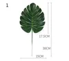 Falsi leavas artificiale Tropical Palm DYI foglie verdi Monstera Parte per cucina domestica Decorazione per feste Artigianato