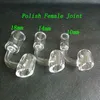 4mm Grube Quartz Banger Palenie Rury Akcesoria Klubu Wiadro Domy Nail 90/45 Stopni 10mm 14mm 18mm dla Haisahs Szklane Wody Bongs Platform Oil