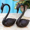 2 Pieces Cast Iron Swan Antique Retro Animal Home Office Bar Pub Club Hotel Table Desk Decorations Metal Crafts Viintage Ornament Brown Gift