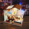 DIY Puppenhaus Miniatur Puppenhaus DIY Kabine Sunligh mit Möbeln Kinder Erwachsene Modellbausätze Puppenhaus2235552