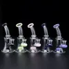 El vidrio de la suspensión de Banger de 6.4 pulgadas Bong el tubo de agua de la cachimba de cristal con 14 plataformas petroleras conjuntas femeninas Bongs