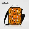 New Portable Thermal Insulated Lunch Bags With Water Pocket Skull Design Food Picnic Lunch Cooler Bag Women Cartoon Lunch Box For Children