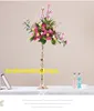 Nieuwe Stijl Bruiloft Bloemen Stand Road Guide Bloem Bal Decoratie Tafelcentrum Goud Ijzer Voor Taille Bloemen Regeling Best0341