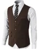 Burgundy Wedding Vests Groom Vest Spring Camouflage Slim Fit Herrvästar för Party Custom Made England Style Navy Blue