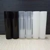 패션 5 ml 블랙 / 화이트 / 분명 컬러 빈 Chapstick 립스틱 립스틱 밤 튜브 플라스틱 화장품 컨테이너 LX3030