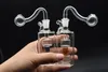 Bunte Mini-Bong-Inline-Perc-Glas-Wasserpfeife 10 mm Aschefänger Bong Vortex Shiny Oil Rigs Wasserpfeifen zum Rauchen