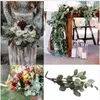 OurWarm Artificial Plants Eucalyptus Leaves Branches 65cm Silk Artificial Greenery For Weddings Decoration Fake Eucalyptus