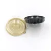 Gouden ronde plastic cake box single lade food grade plastic bakken muffin gift verpakking dozen voor gasten feestartikelen