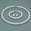 8-9 мм натуральный культивированный жемчуг Акойя, ожерелье, браслет, серьги, комплект ювелирных изделий information249n