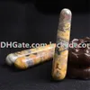 5 Unids Ocean Jasper Ágata Masaje Varita Stick Espiritual Reiki Curación Energía Cristal Generador Natural Ocean Jasper Mineral Espécimen 110mm Largo