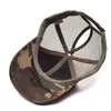 Berretto da baseball estivo da donna Cappello da donna regolabile con chignon disordinato Camouflage Cappellino da donna con snapback all'aperto CP0004255t