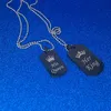 Acier inoxydable Son Roi Sa Reine Collier Dog Tag Couronne Couple Collier Pendentifs Chaînes Amoureux Bijoux Cadeau Will et Sandy Drop Shipping