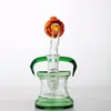 ASD1 16CM Corpse Fleur Forme Verre Bong Pil Rig Bongs s Dab Rigs Recycer Bubbler Bubblers Tuyau D'eau 144mm Joint Hoohkle8854608