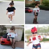 Cute Toddler Clothing 2018 Summer Kids Neonate Vestiti Set Flower Top + Pantaloncini di jeans 2 pezzi Abiti per ragazze Moda Abbigliamento per bambini 2-7T