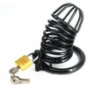 New High quality Male Chastity Device Men Bird Lock black metal Cock Cage #R47